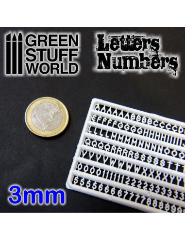Lettere e numeri - 3mm