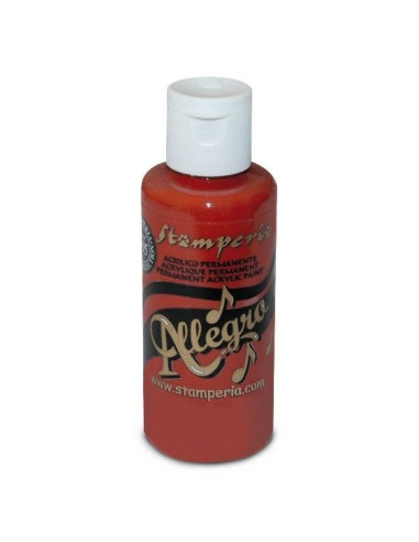 004 Allegro Paint - 59ml - Coral Red - Stamperia