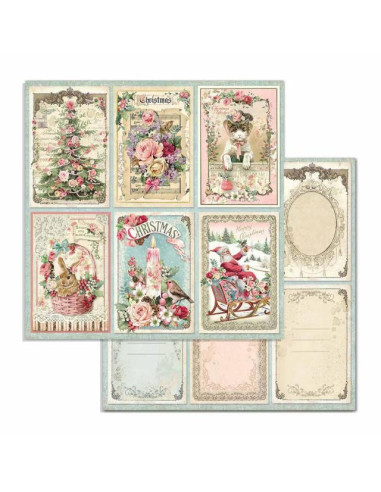 FOGLIO SCRAPBOOKING DOUBLE FACE - CHRISTMAS CARDS