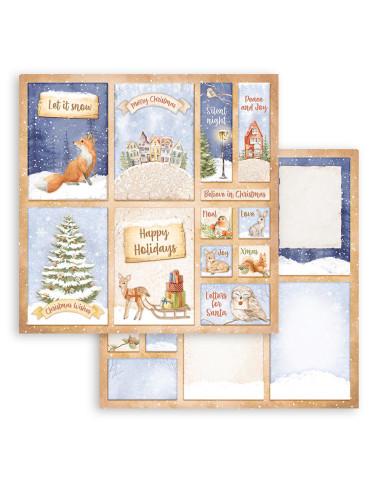 FOGLIO SCRAPBOOKING DOUBLE FACE - WINTER VALLEY 6 CARDS