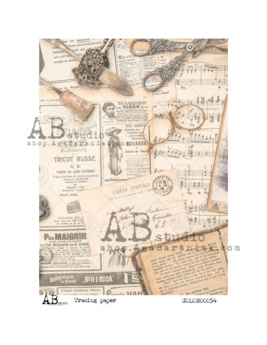 Carta vellum colorata - 00054 - Formato A4 - 21,0 cm x 29,7 cm